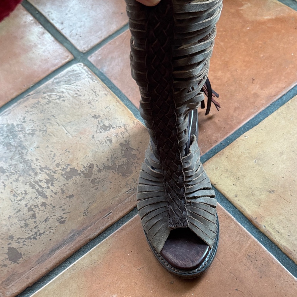freebird India Strappy Heeled Boots - Picture 4 of 7